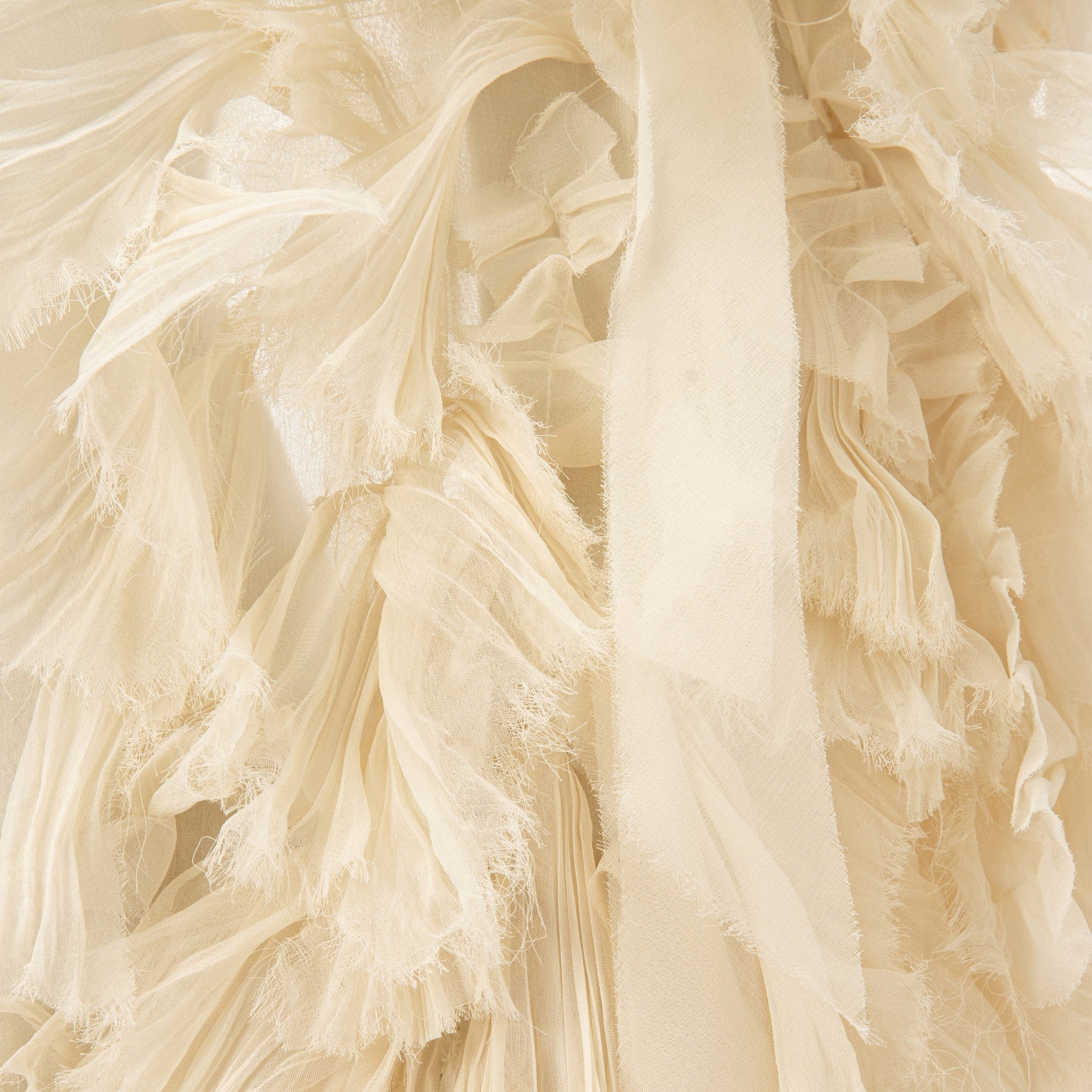 Cape Styled With Strapless Silk Georgette Pleated Dress - Image 4