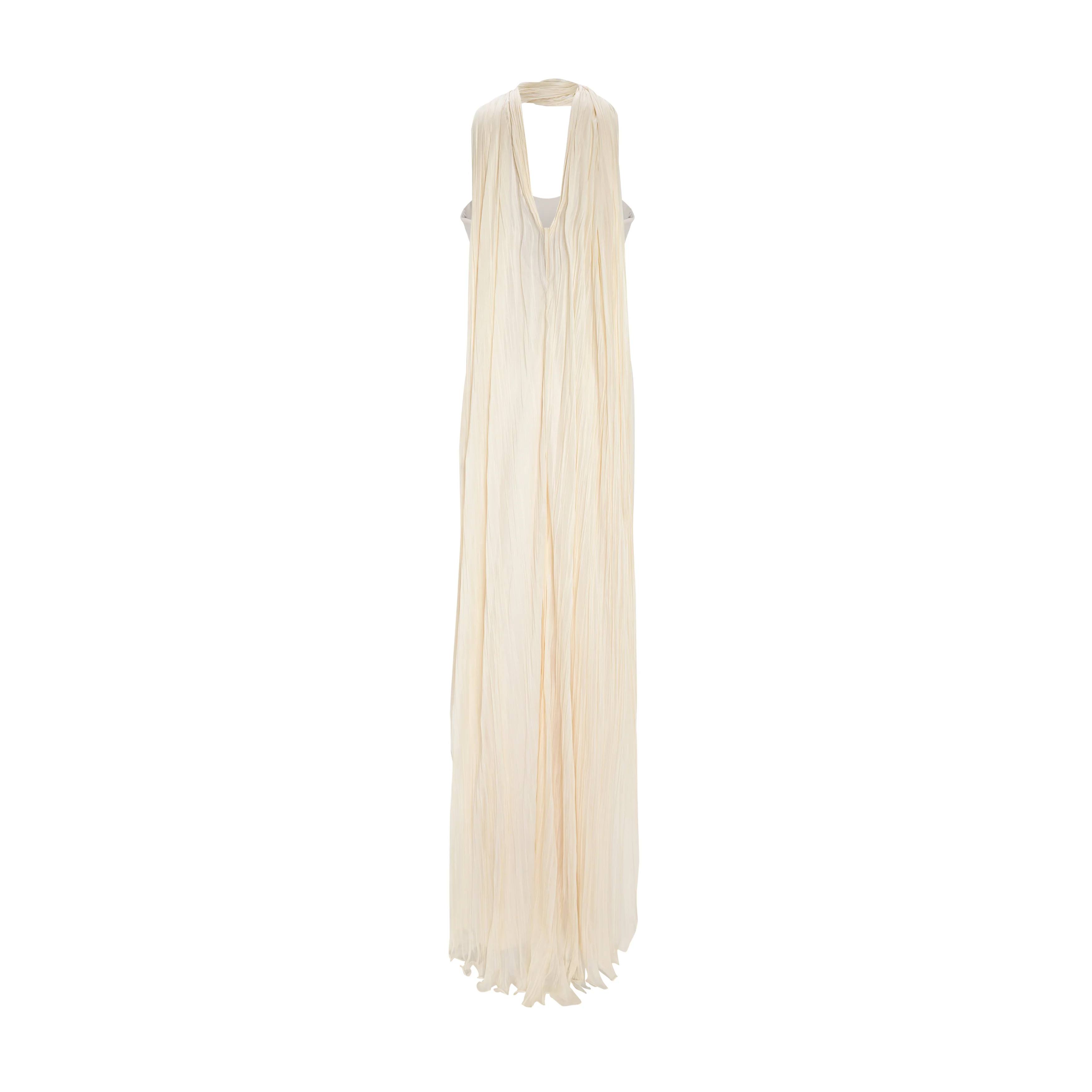 Chiffon Scarf Crepe Maxi Dress - Image 3