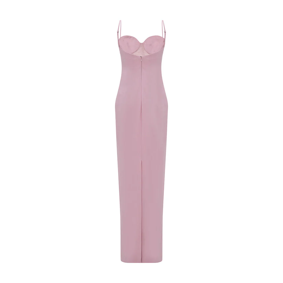 CREPE DRESS WITH DETAILED BUST - Image 3