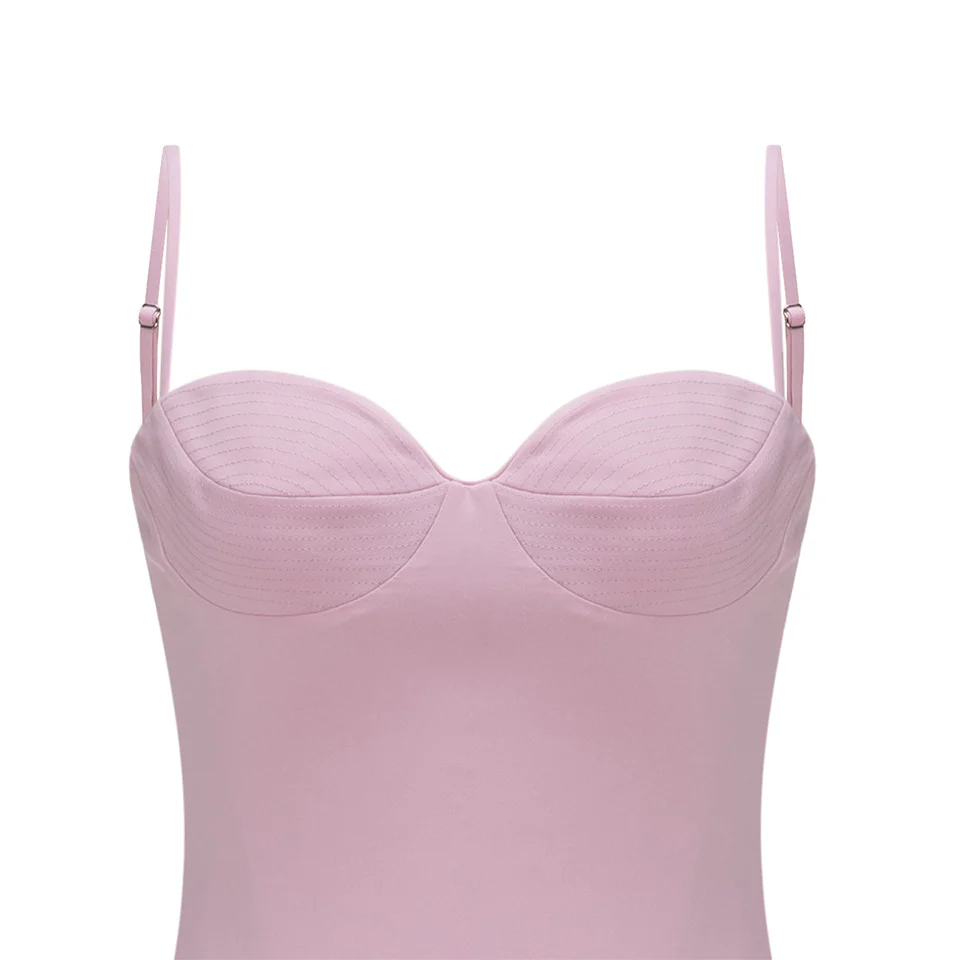 CREPE DRESS WITH DETAILED BUST - Image 4