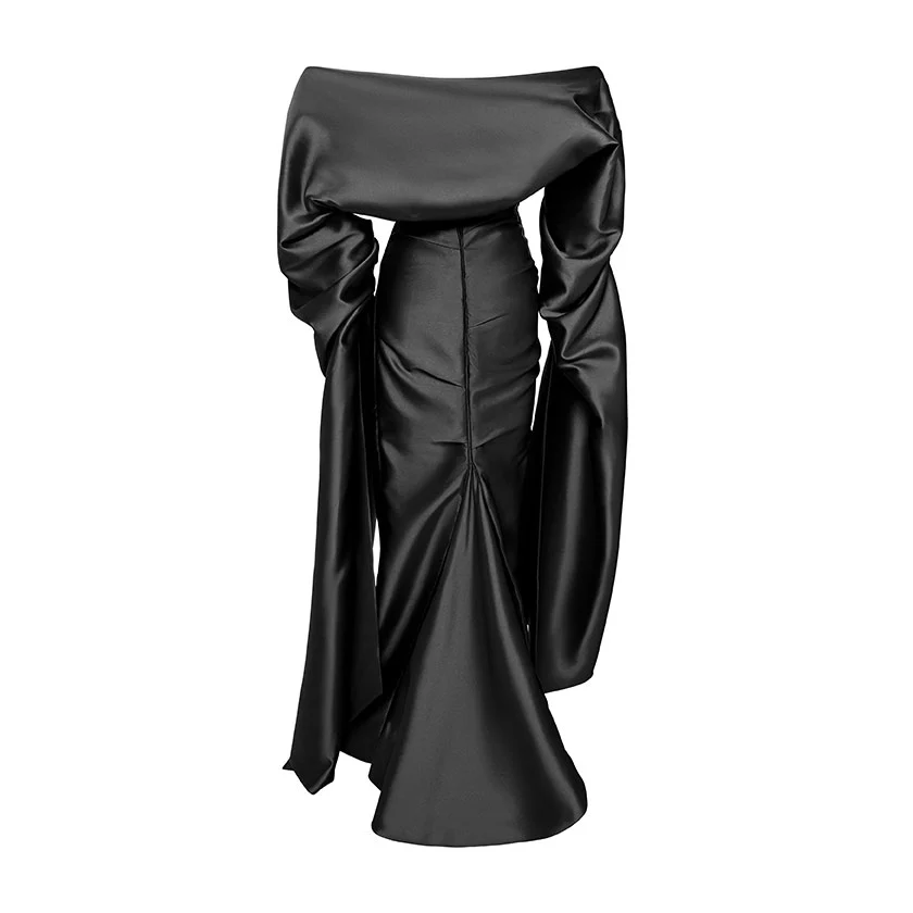 DRAPED MIKADO GOWN - Image 9
