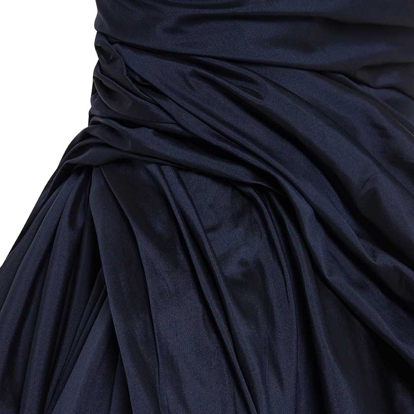 DRAPED ONE SHOULDER BODICE MERMAID GOWN - Image 4