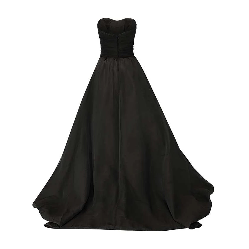 DRAPED SILKY CHIFFON WITH DETACHABLE TAIL - Image 8