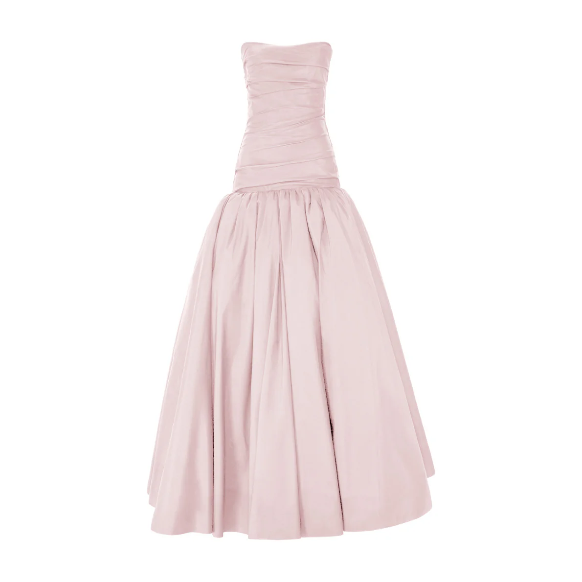 DRAPED TAFFETA WITH BALL SKIRT GOWN - Image 11