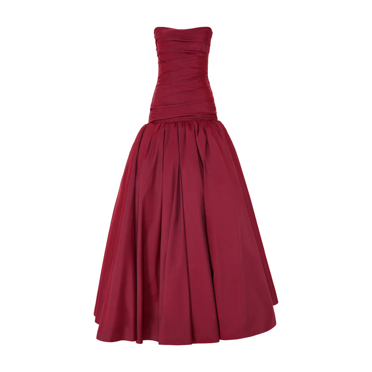 DRAPED TAFFETA WITH BALL SKIRT GOWN - Image 13