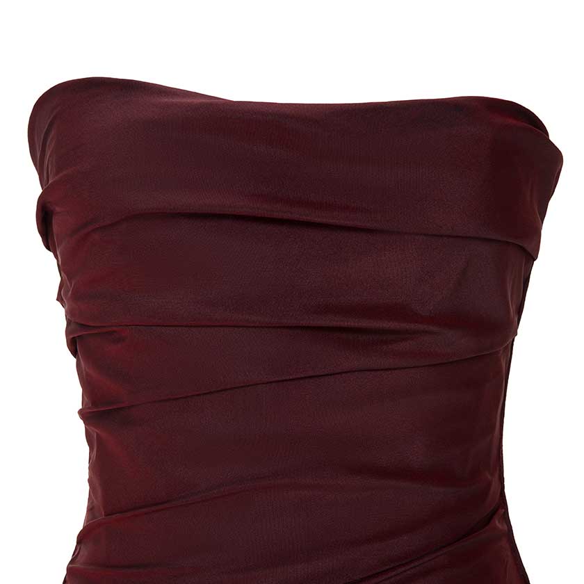 DRAPED TAFFETA WITH BALL SKIRT GOWN - Image 4
