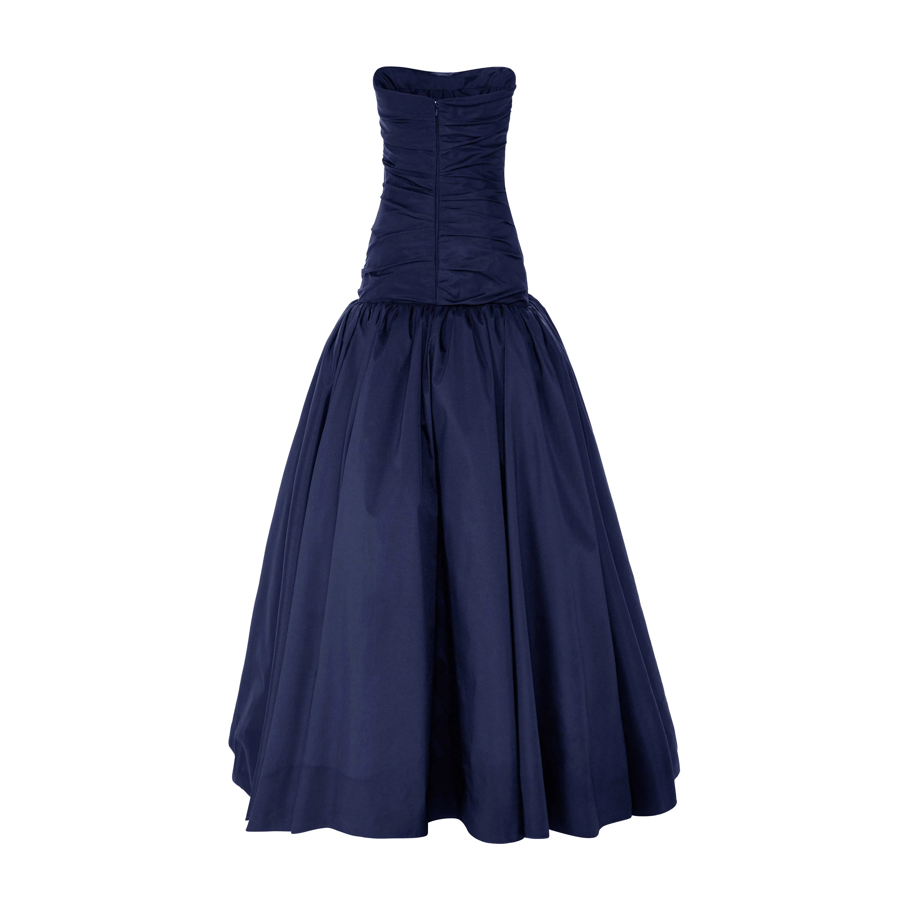 DRAPED TAFFETA WITH BALL SKIRT GOWN - Image 6