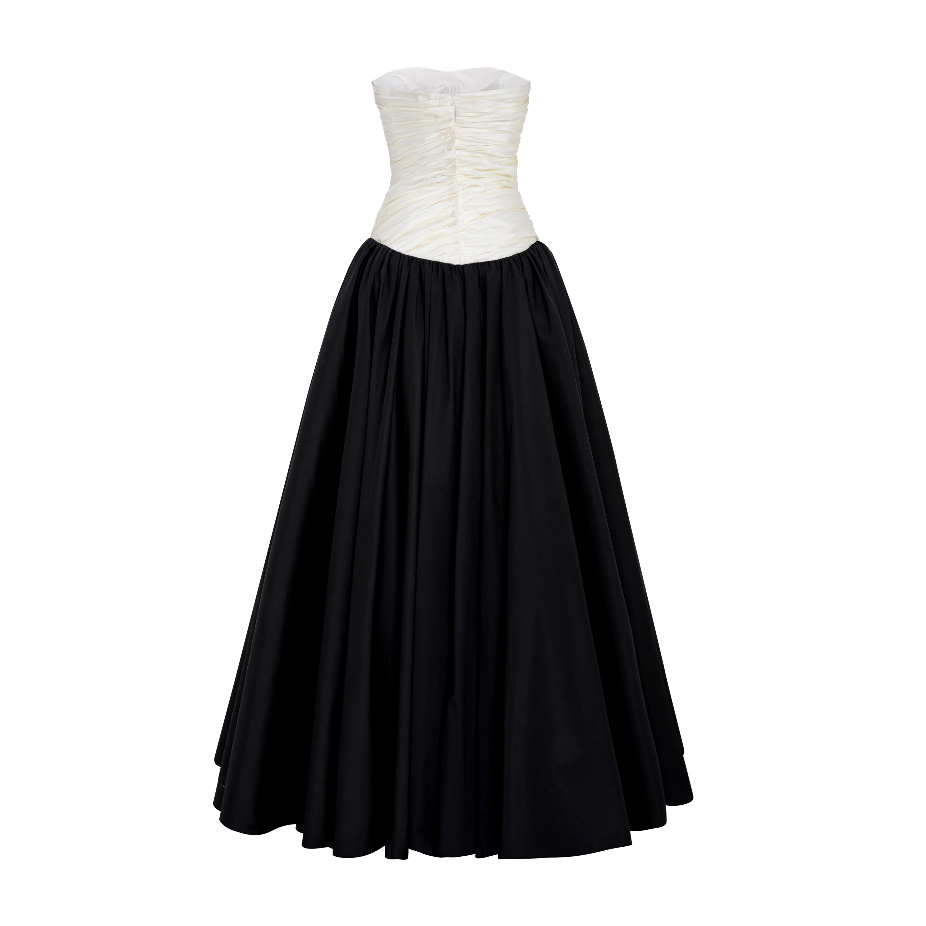 Dropped Waist Mikado-Taffeta Gown - Image 3