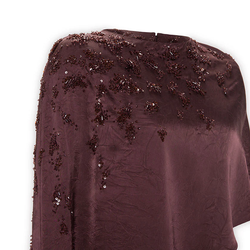 EMBODIED LONG FRONT CAPE GOWN - Image 4
