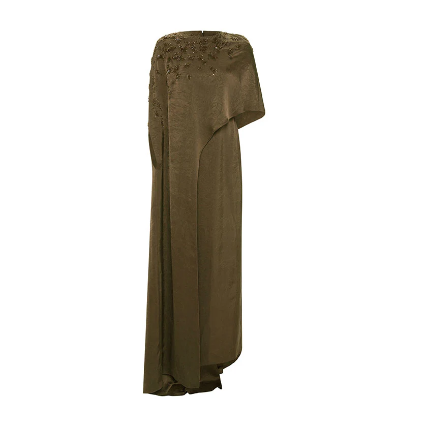 EMBODIED LONG FRONT CAPE GOWN - Image 5