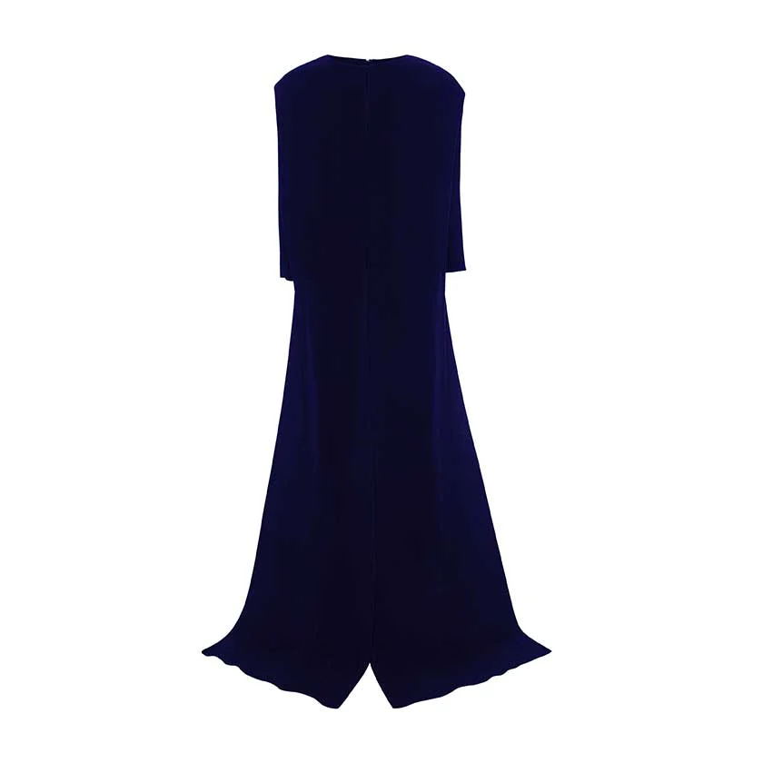 EMBODIED LONG-SLEEVE GOWN WITH CAPE - Image 8