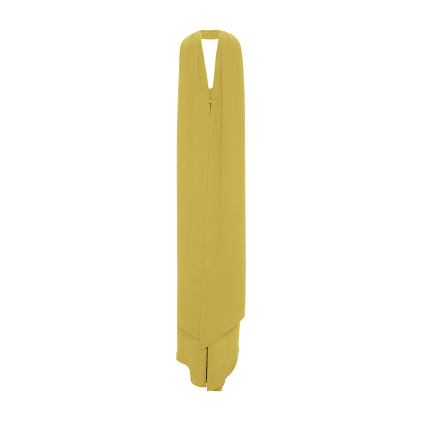 HAND-MANIPULATED CREPE GOWN WITH CAPE - Image 7