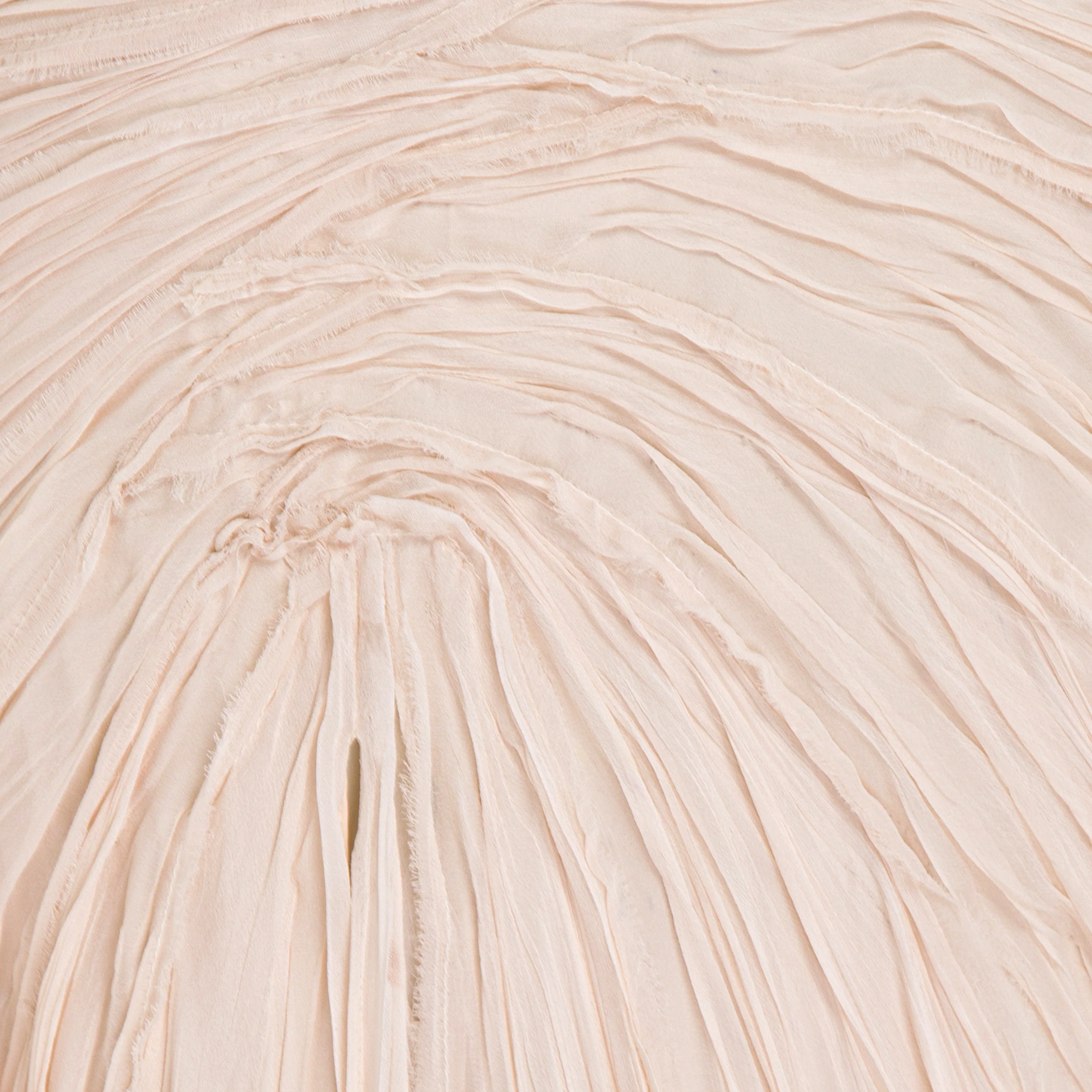 Hand pleated draped chiffon gown with cape and slit - Image 10