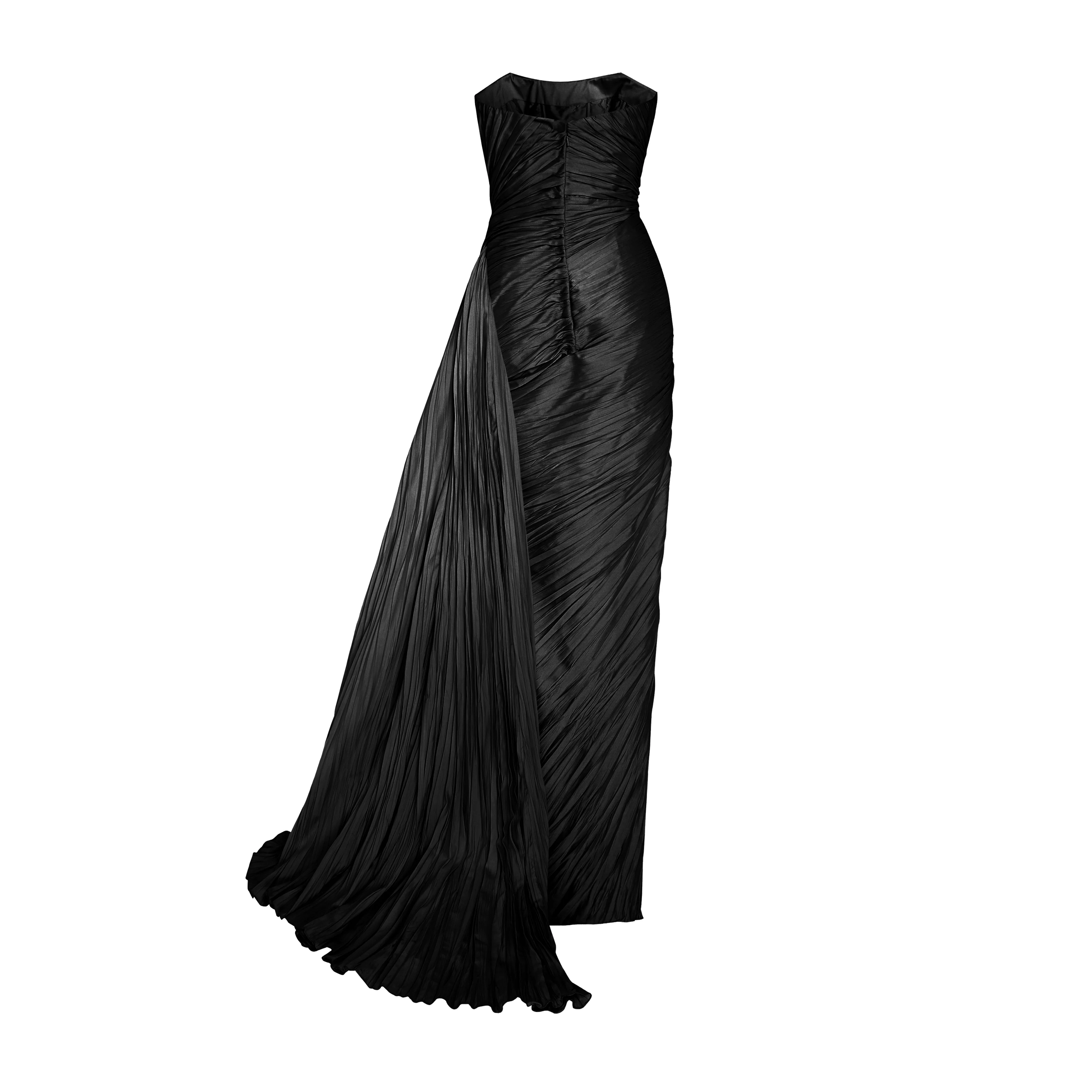 Hand Pleated Slip Silk Gown - Image 5