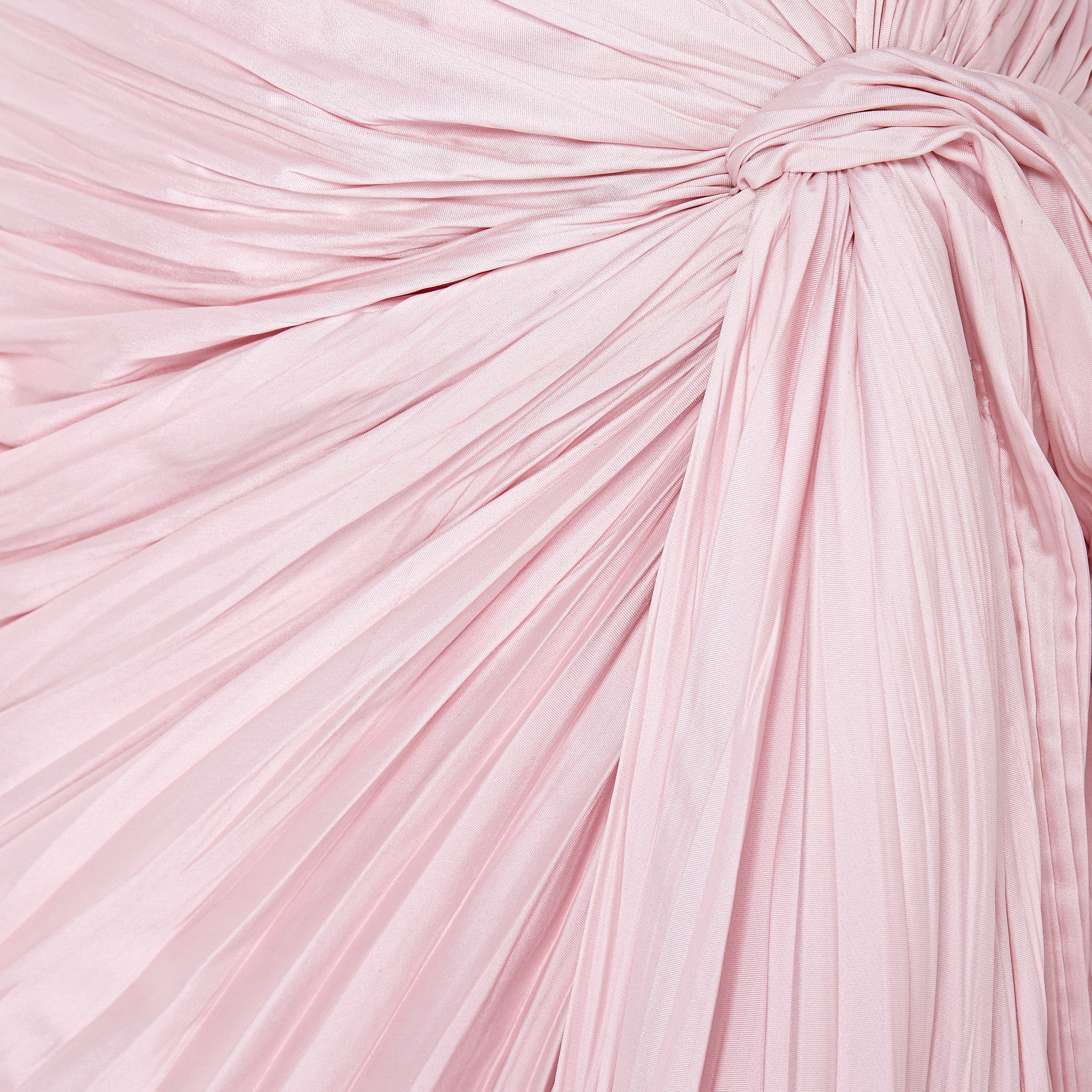 Hand Pleated Slip Silk Gown - Image 8