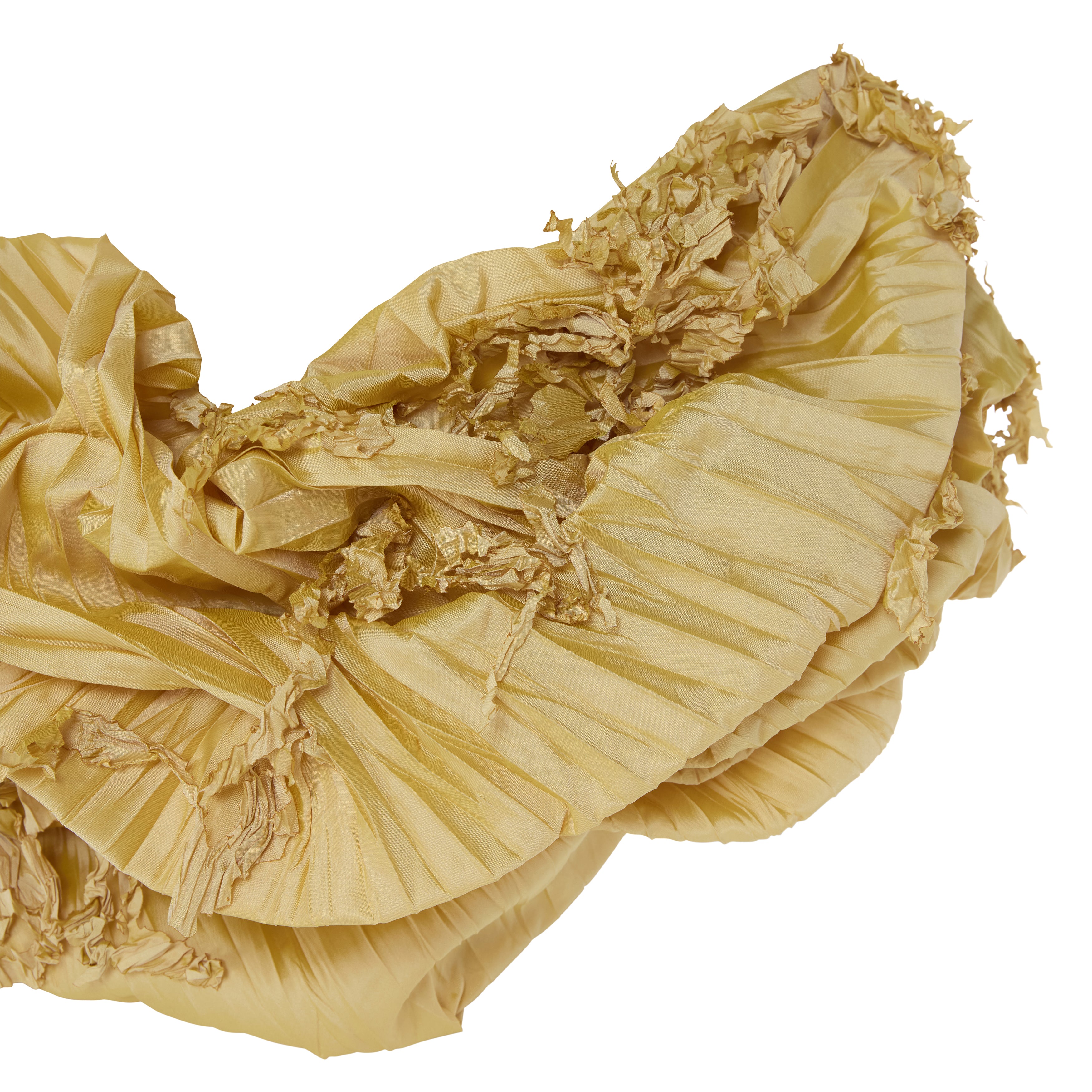 LISANDRA - CAPE STYLED WITH ONE-STRAP DRAPED SATIN GOWN WITH CORSET - Image 3