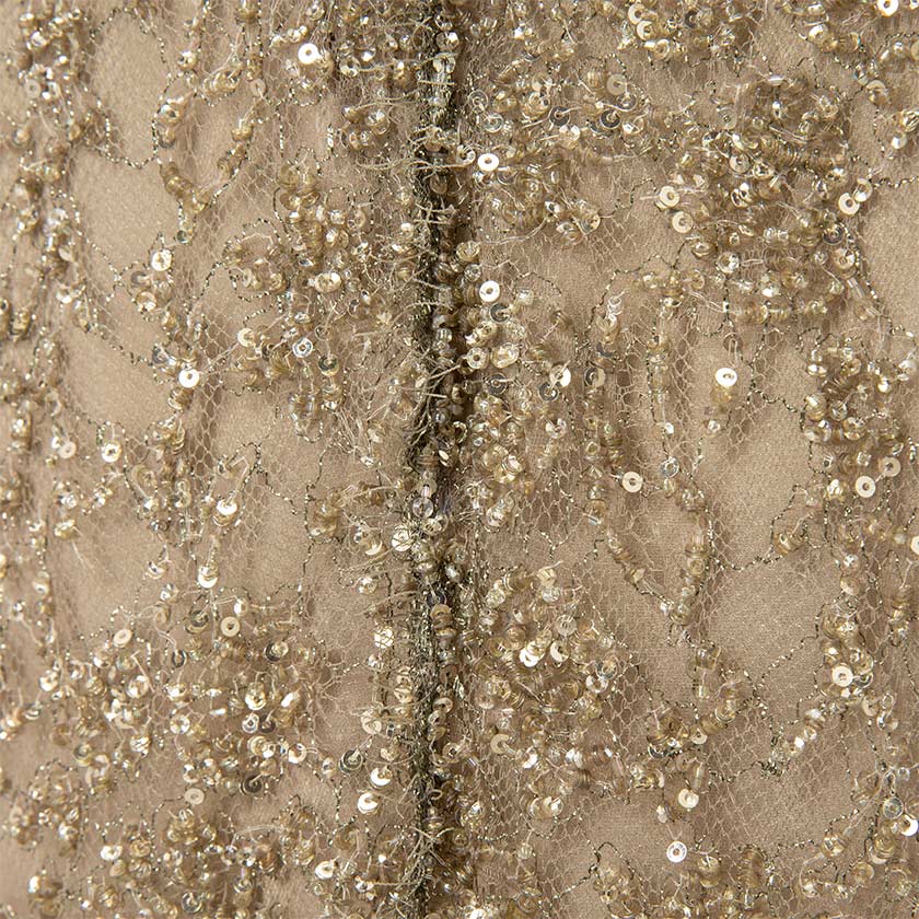 Off-Shoulder Embroidered Lace Dress - Image 5