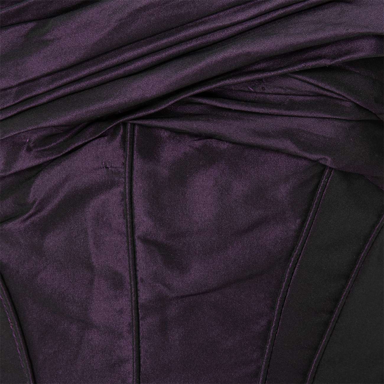 Off-Shoulder Fish Cut Taffeta Dress - Image 5
