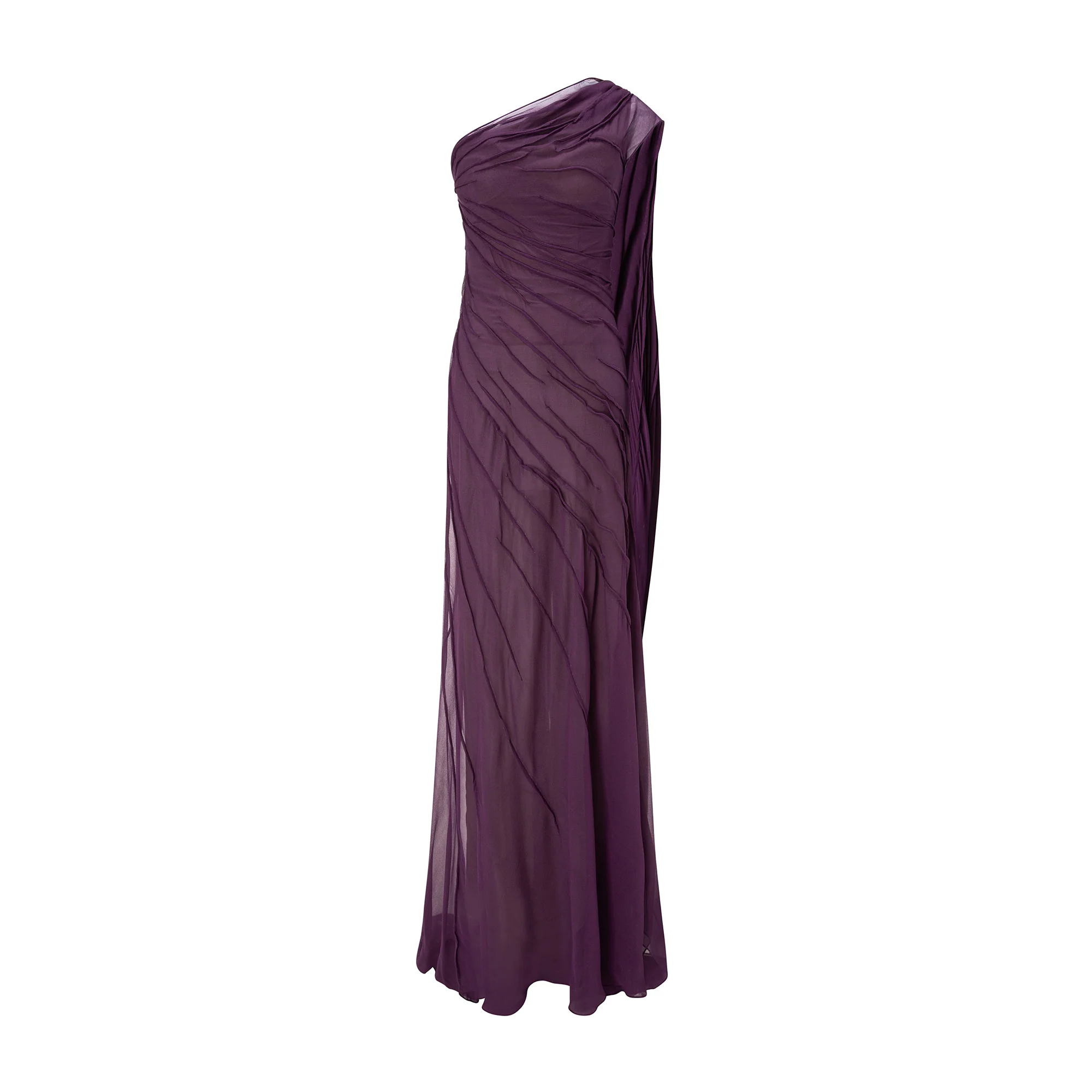One Shoulder Silk Georgette Dress