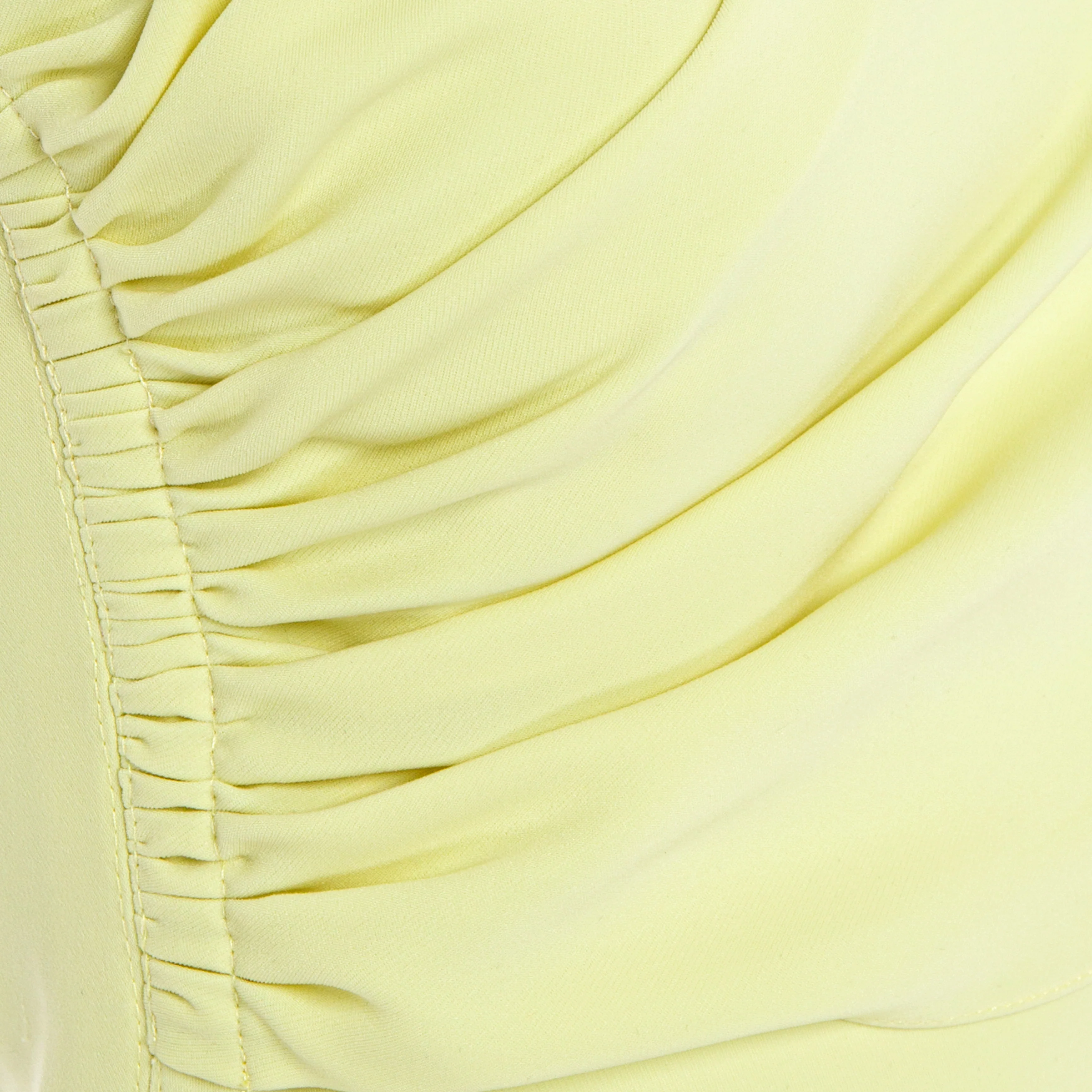 One shoulder Crepe gown with cape - Image 8