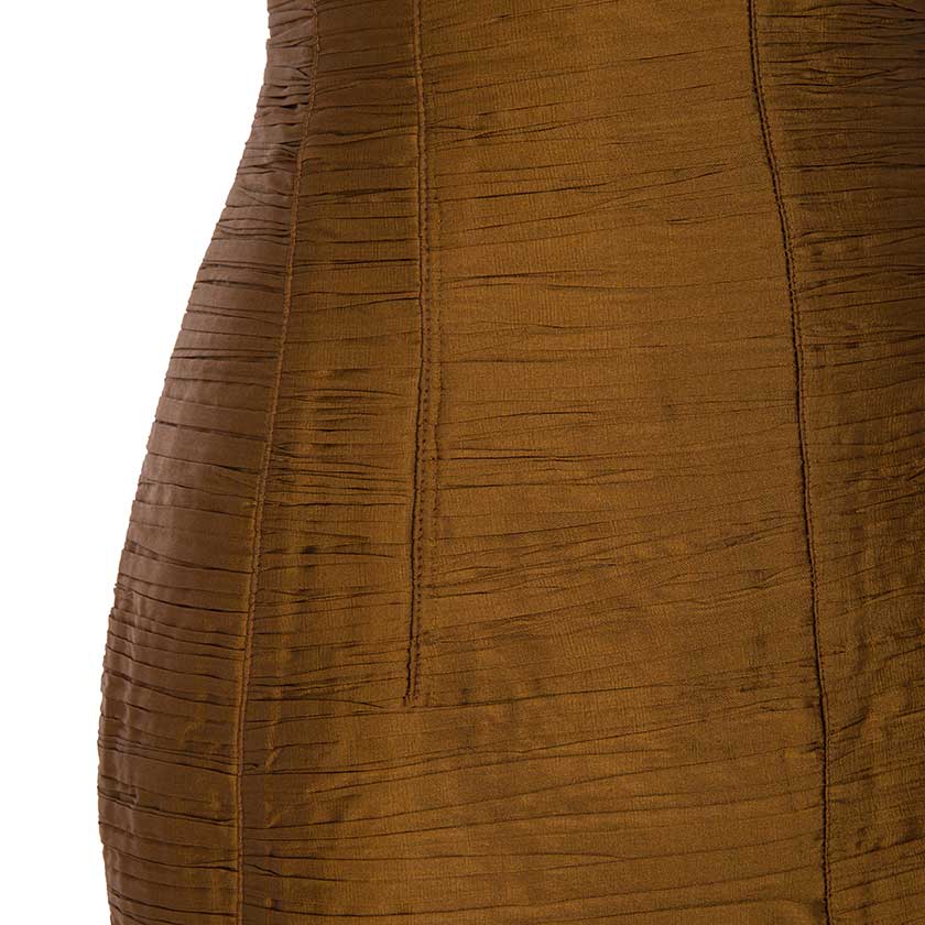 PLEATED FISH TAIL CUT GOWN - Image 10