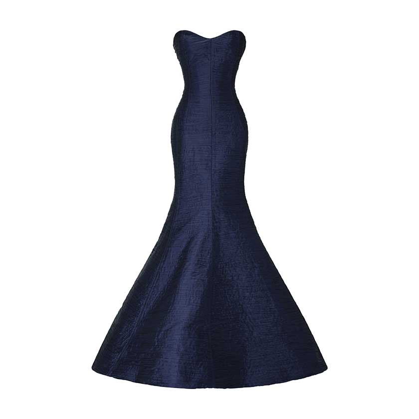 PLEATED FISH TAIL CUT GOWN - Image 4