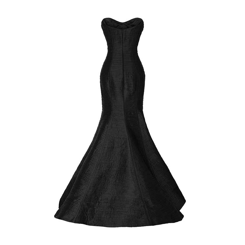 PLEATED FISH TAIL CUT GOWN - Image 6
