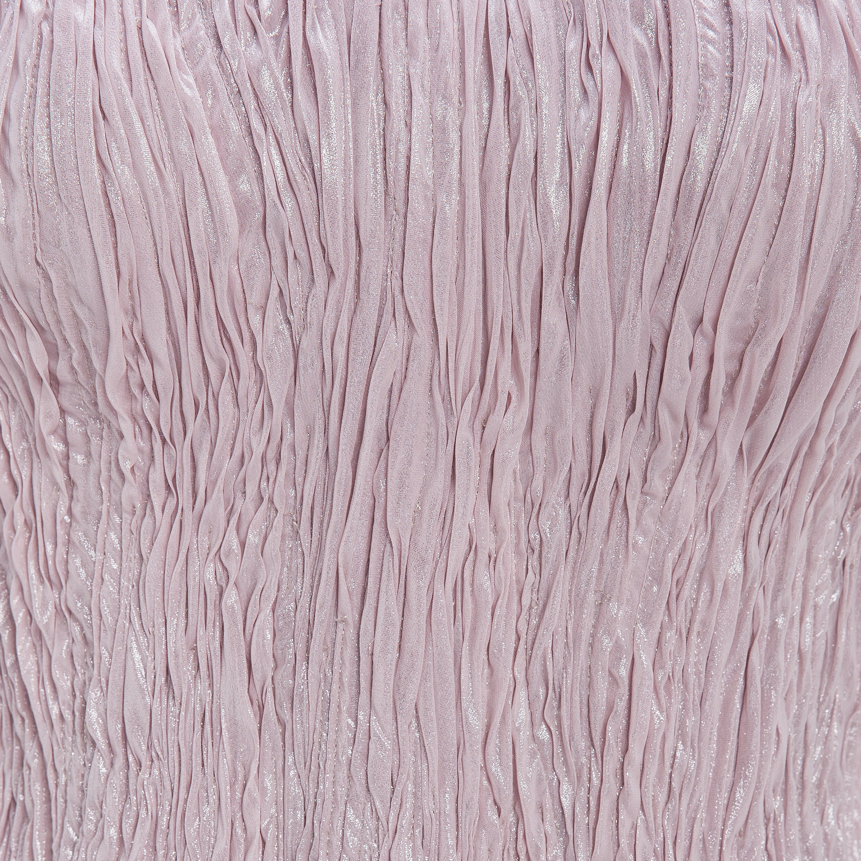 Pleated Foil Fabric Silk Gown - Image 14