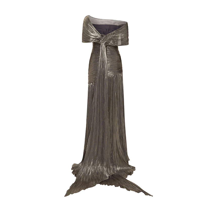 PLEATED OFF-SHOULDER WITH FISH TAIL - Image 4