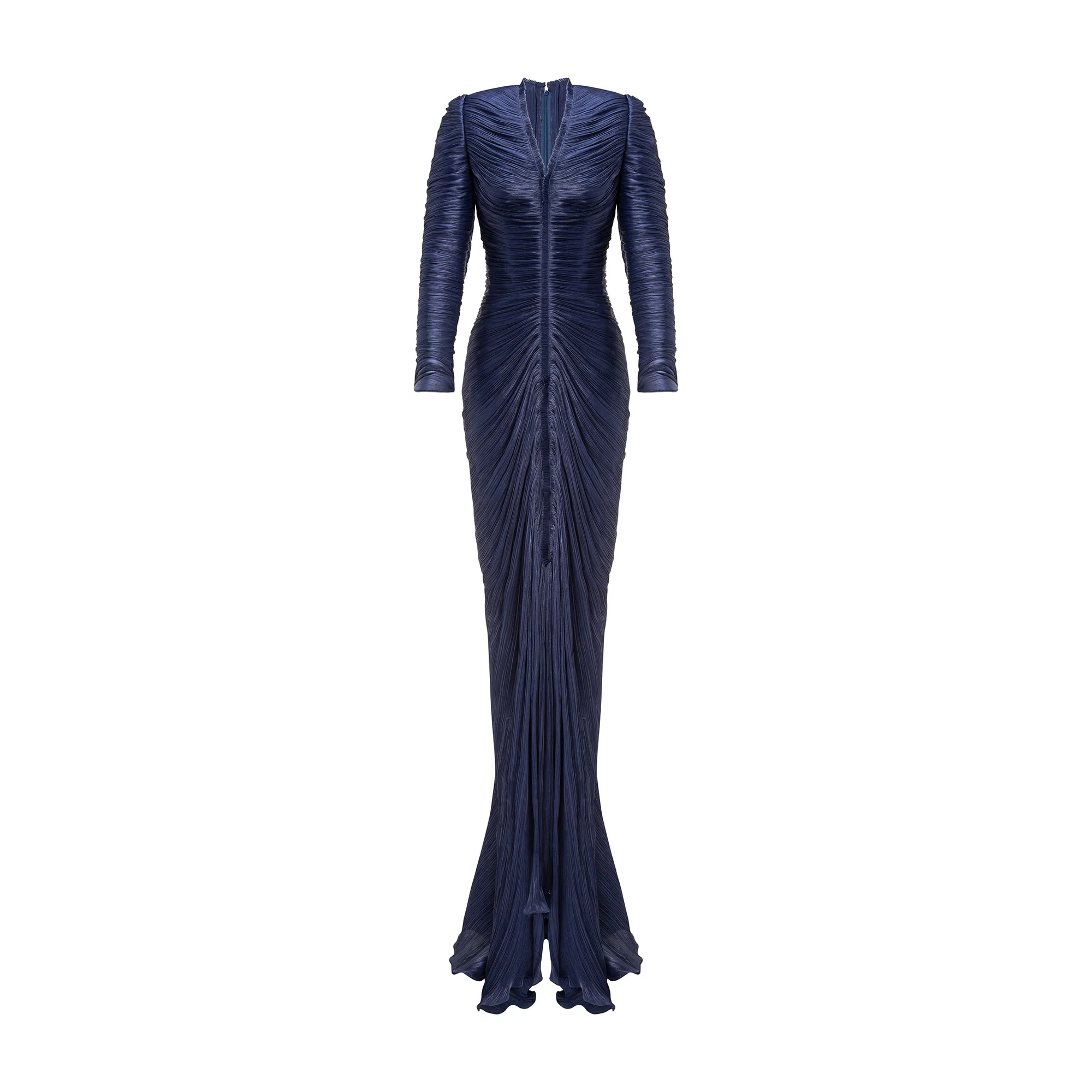 Pleated Silk Dress