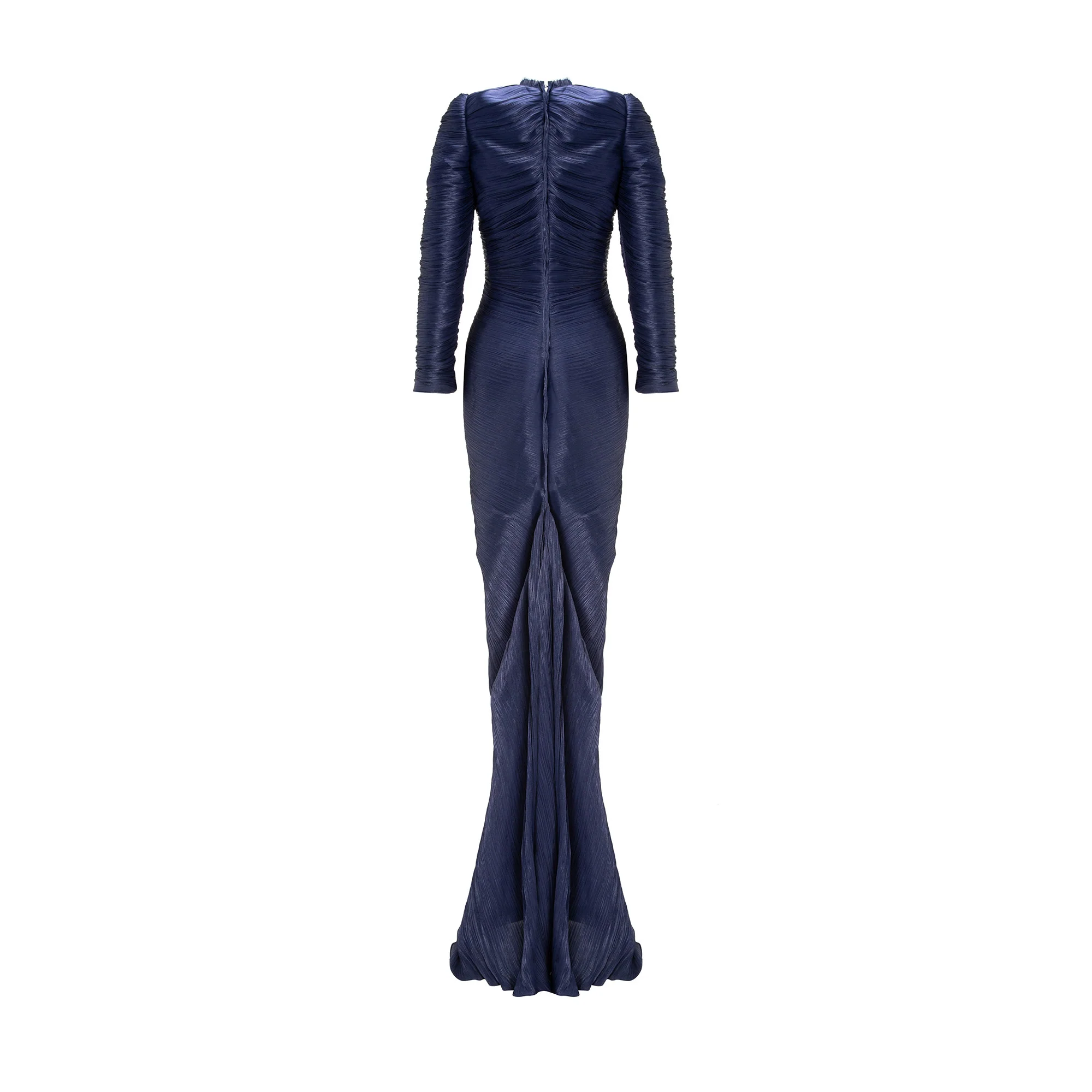 Pleated Silk Dress - Image 4