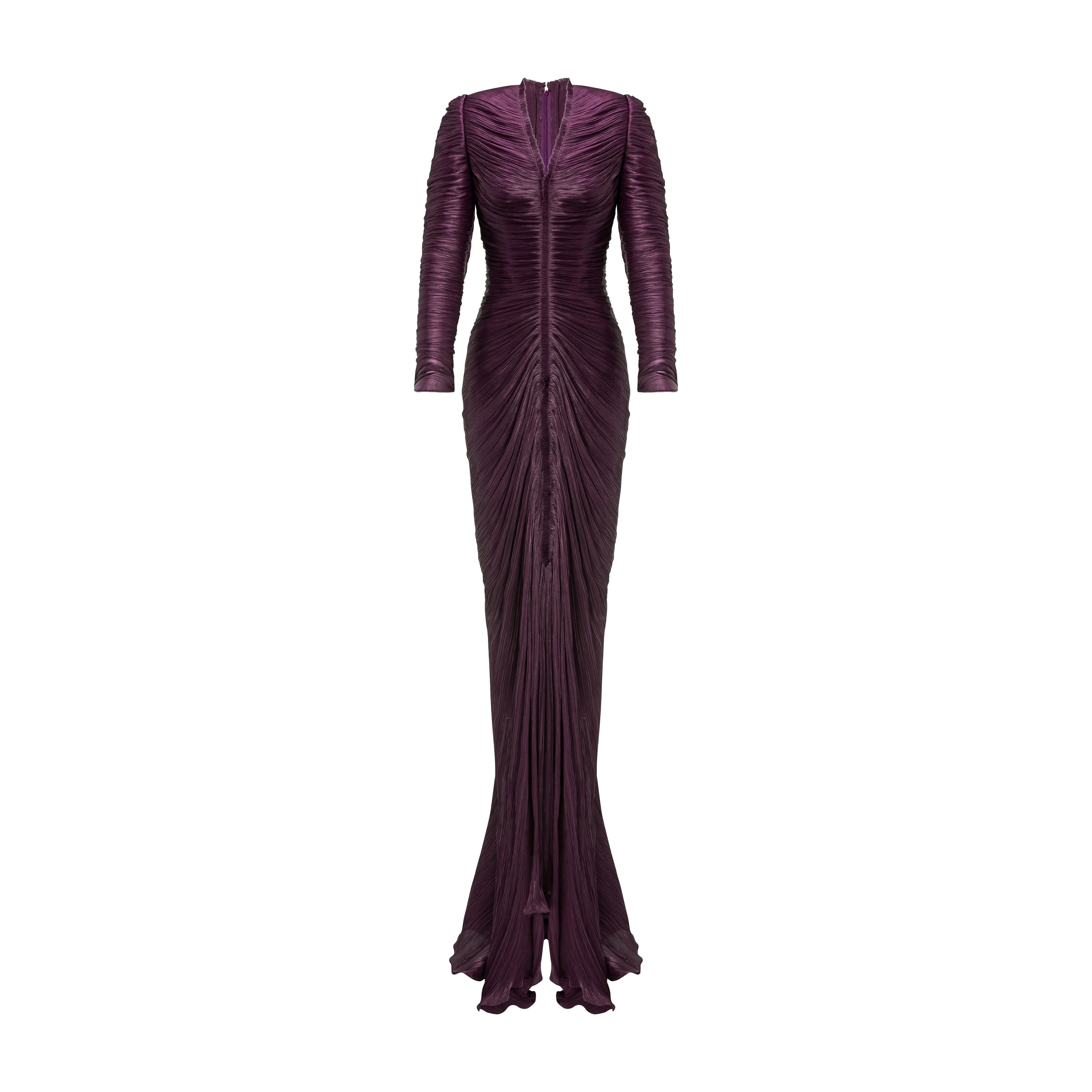 Pleated Silk Dress - Image 8