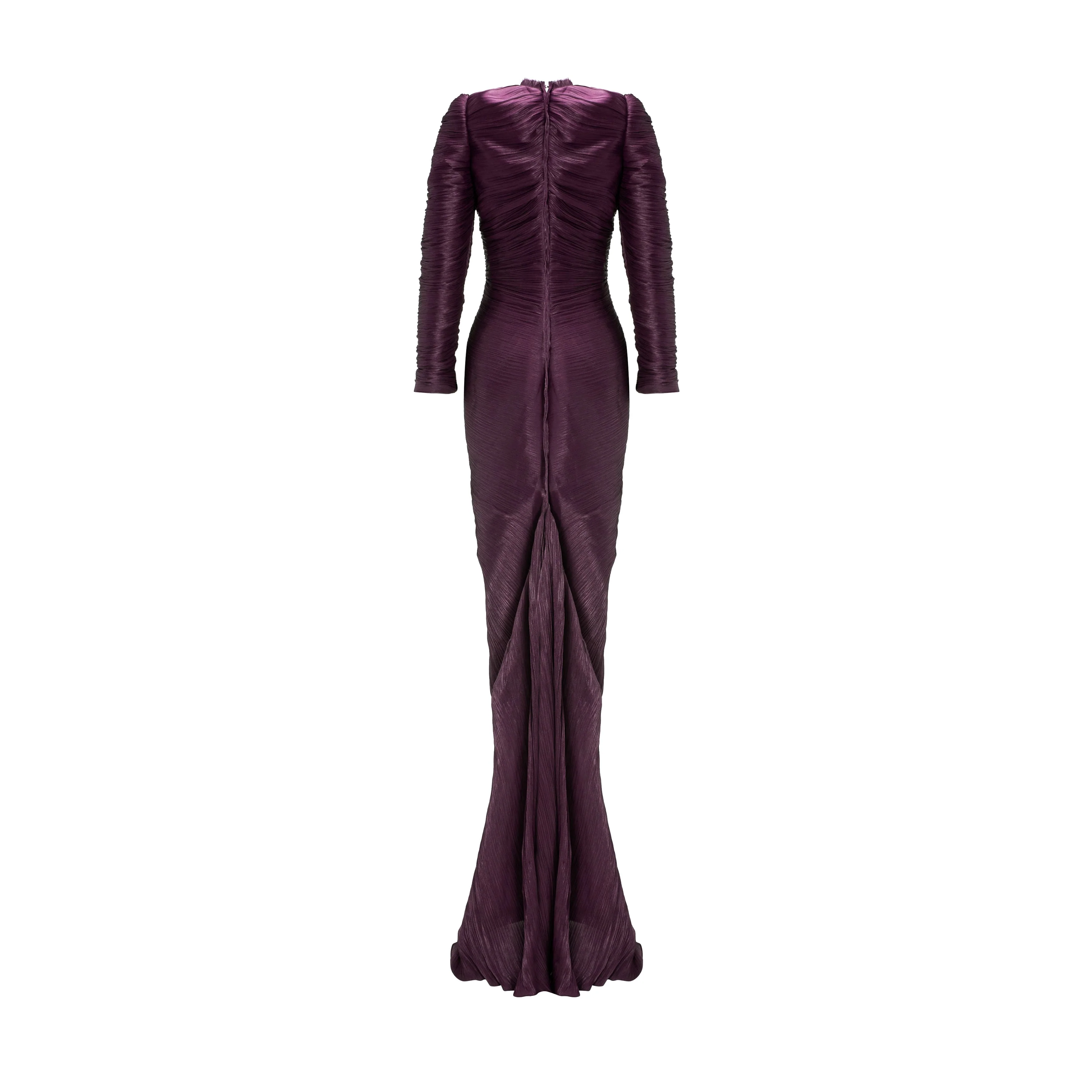 Pleated Silk Dress - Image 9