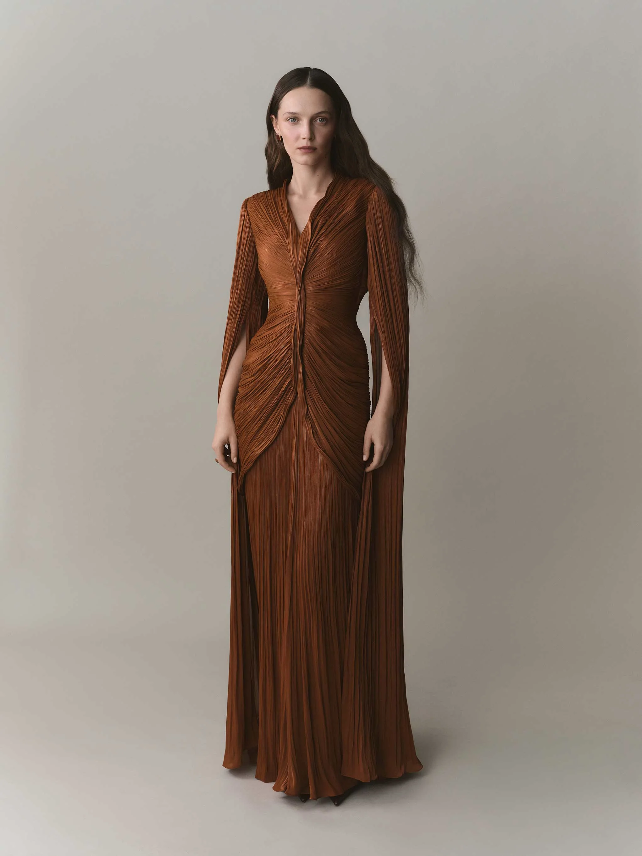 Pleated Silk Dress - Image 2