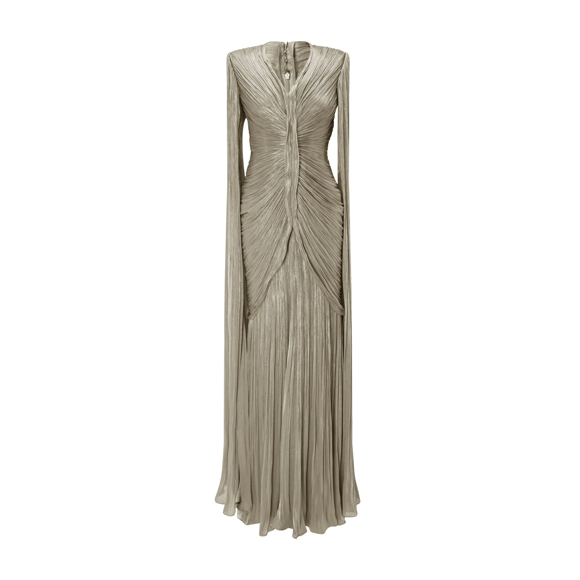 Pleated Silk Dress - Image 6
