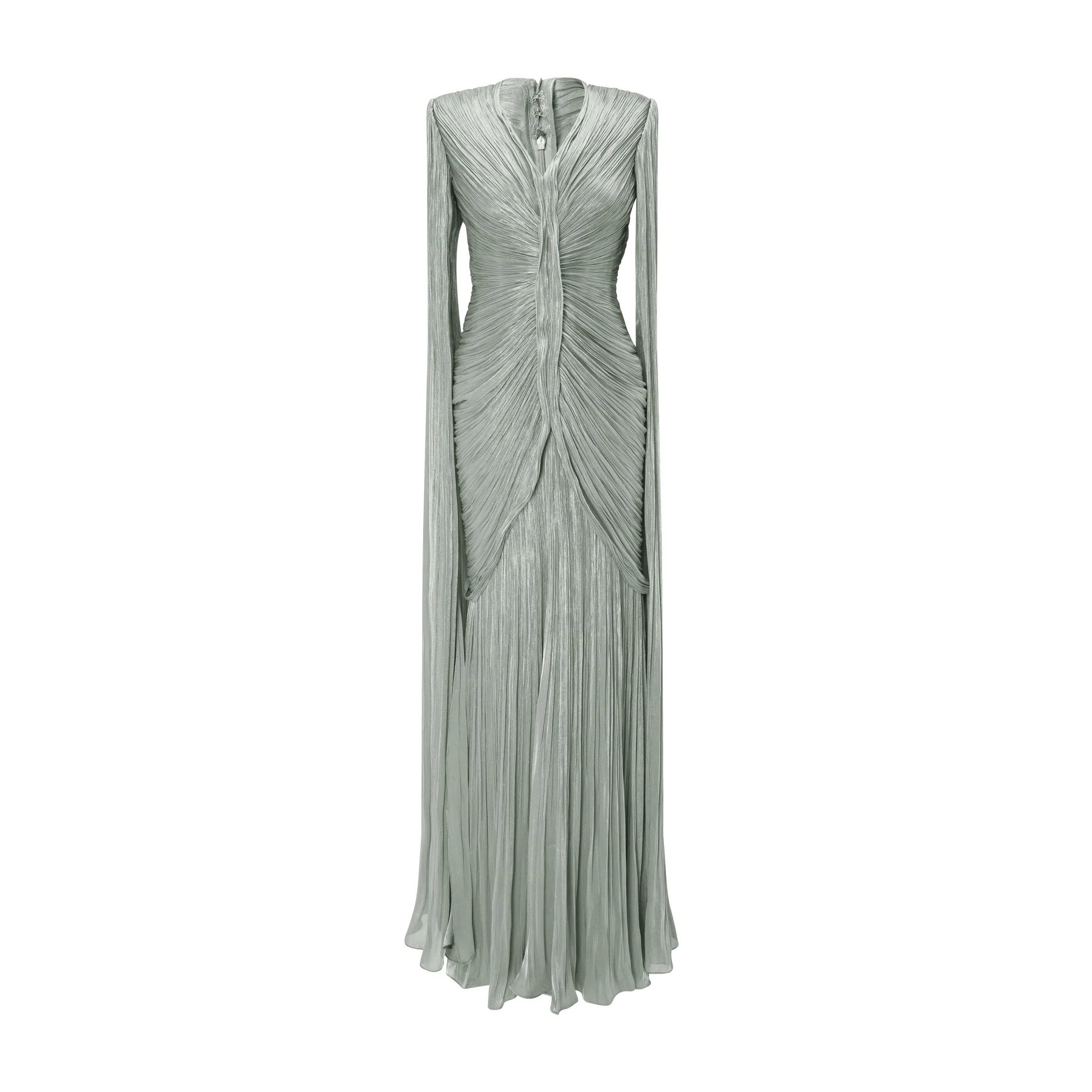 Pleated Silk Dress - Image 8