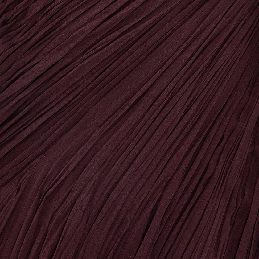 RUCHED SILK GEORGETTE WITH LONG SLEEVE - Image 4