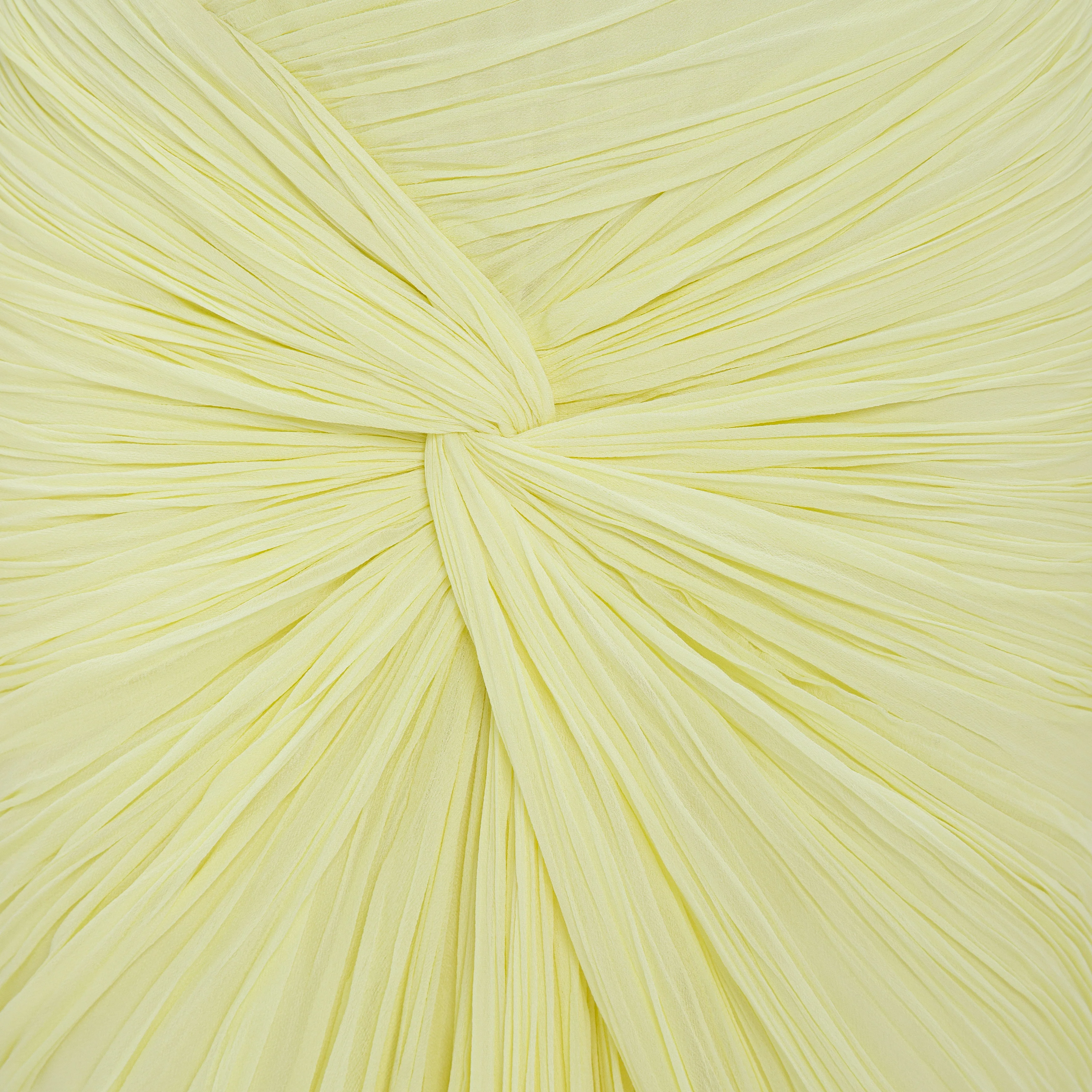 Ruched-Sash Silk Gown - Image 8