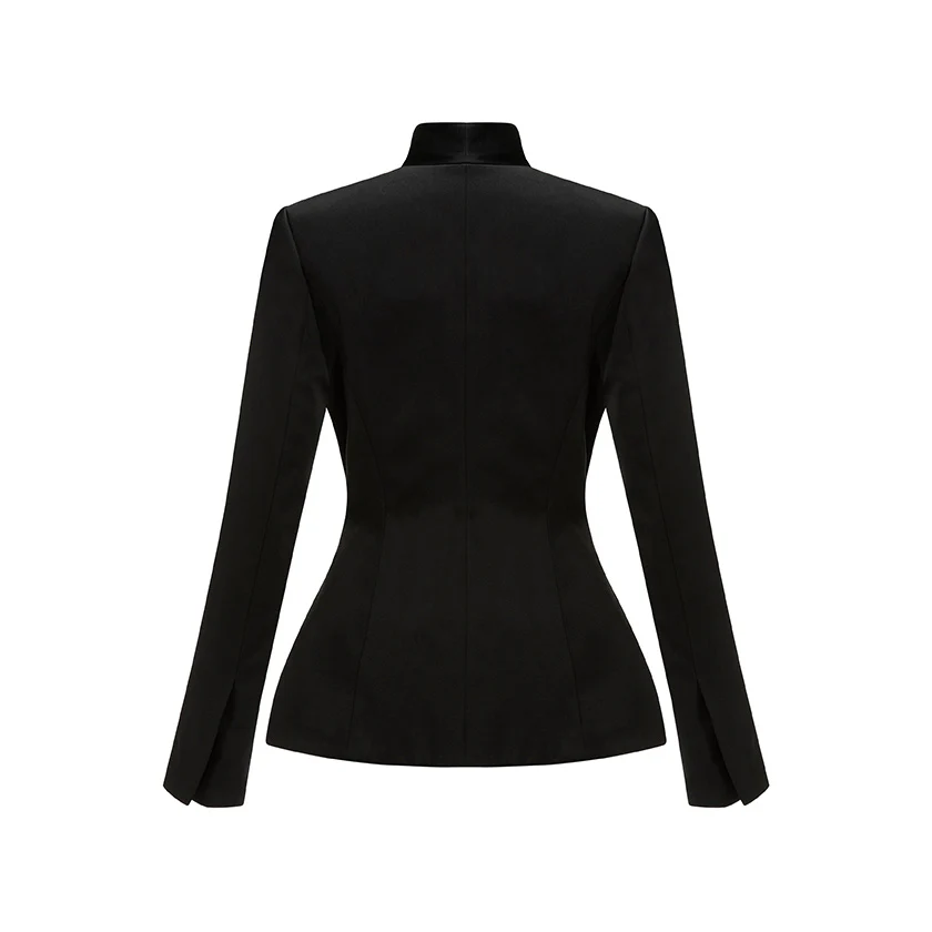 Satin Duchess Jacket With Embroidered Brooch - Image 4