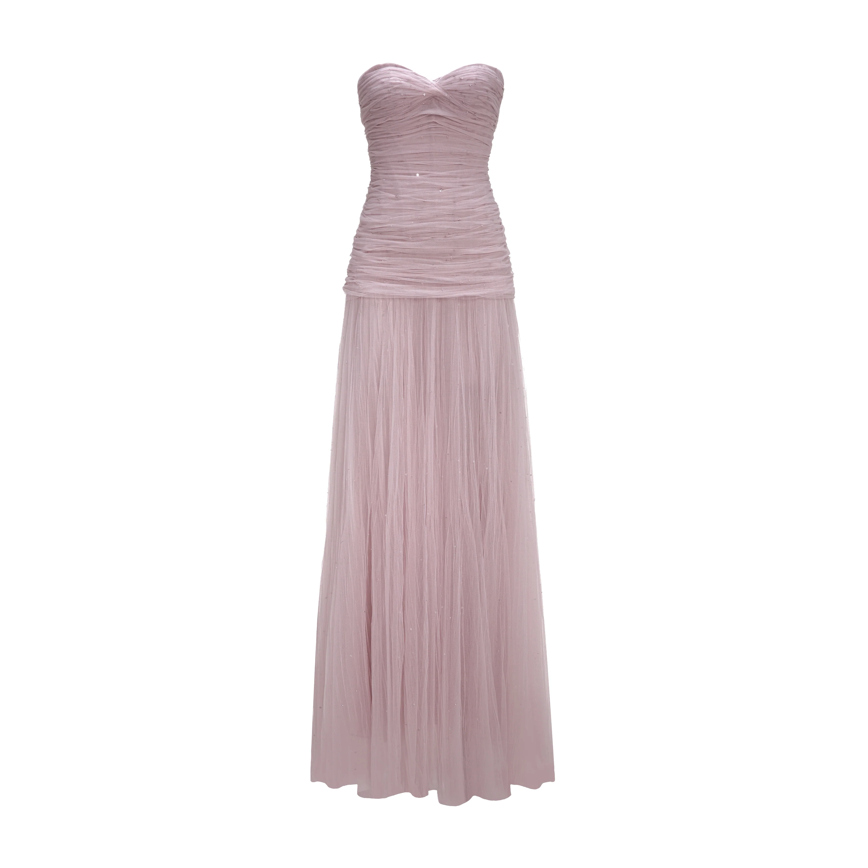 Sequined Embroidered Tulle Dress - Image 4