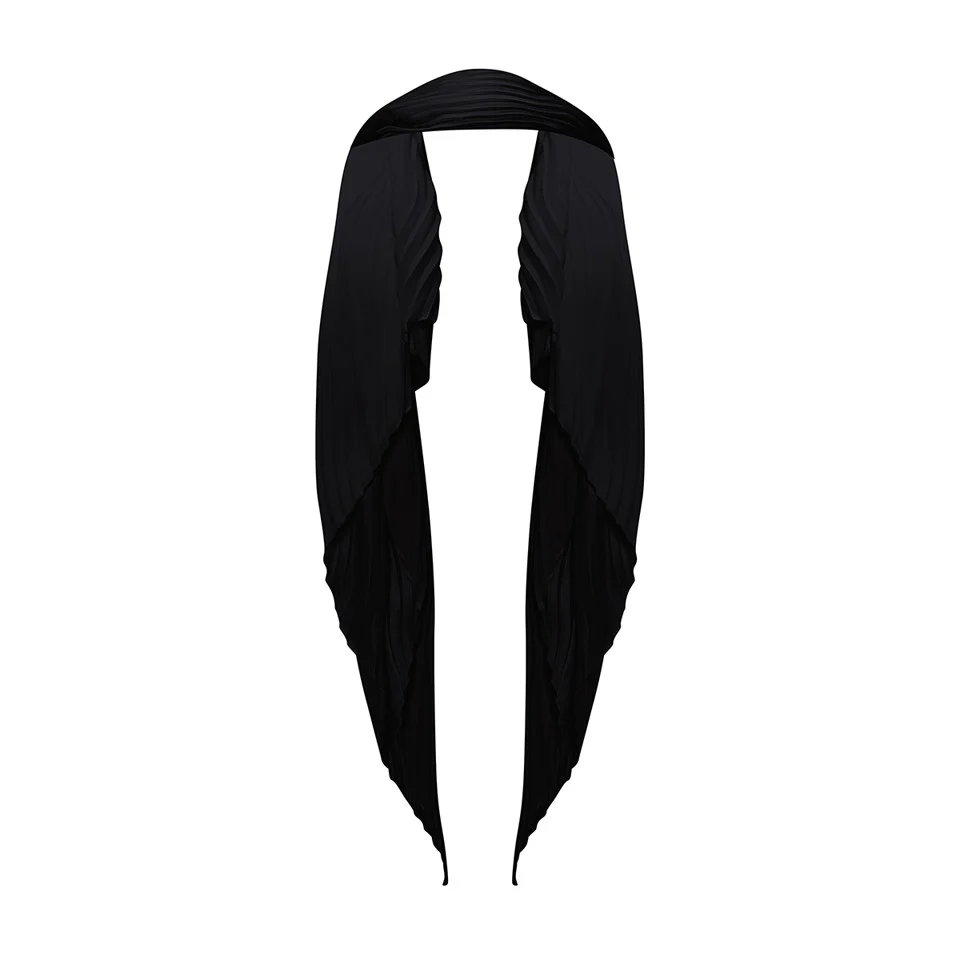 SILK SATIN ASYMMETRICAL TOP WITH ONE SHOULDER PAD - Image 7