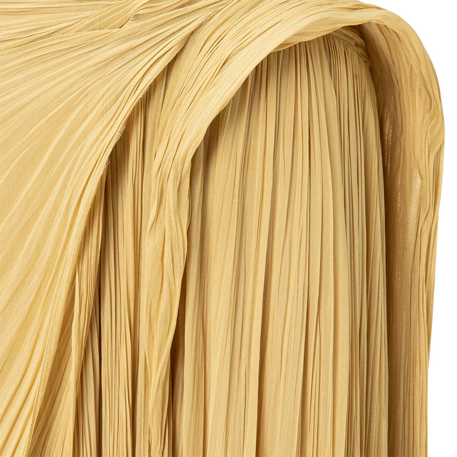Strapless Pleated Silk Georgette Dress - Image 5