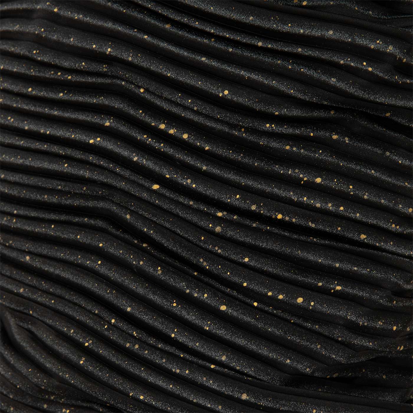Strapless Pleated Print Satin Dress With Detachable Cape - Image 5