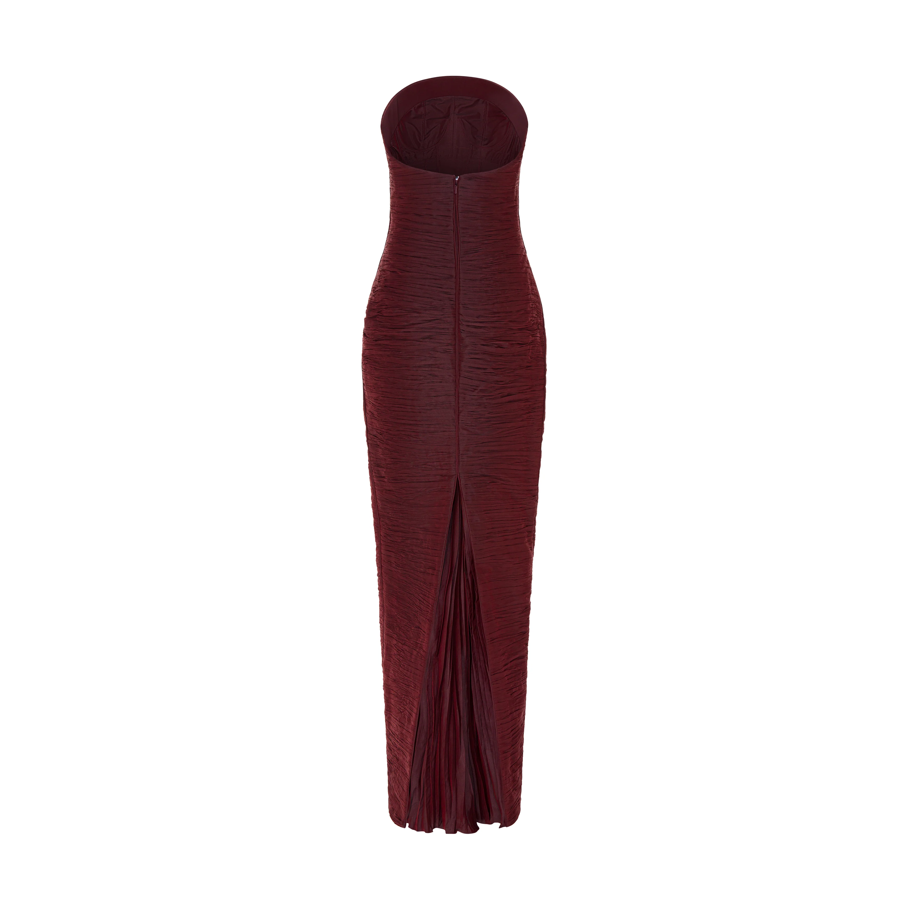 STRAPLESS PLEATED STRAIGHT GOWN - Image 3