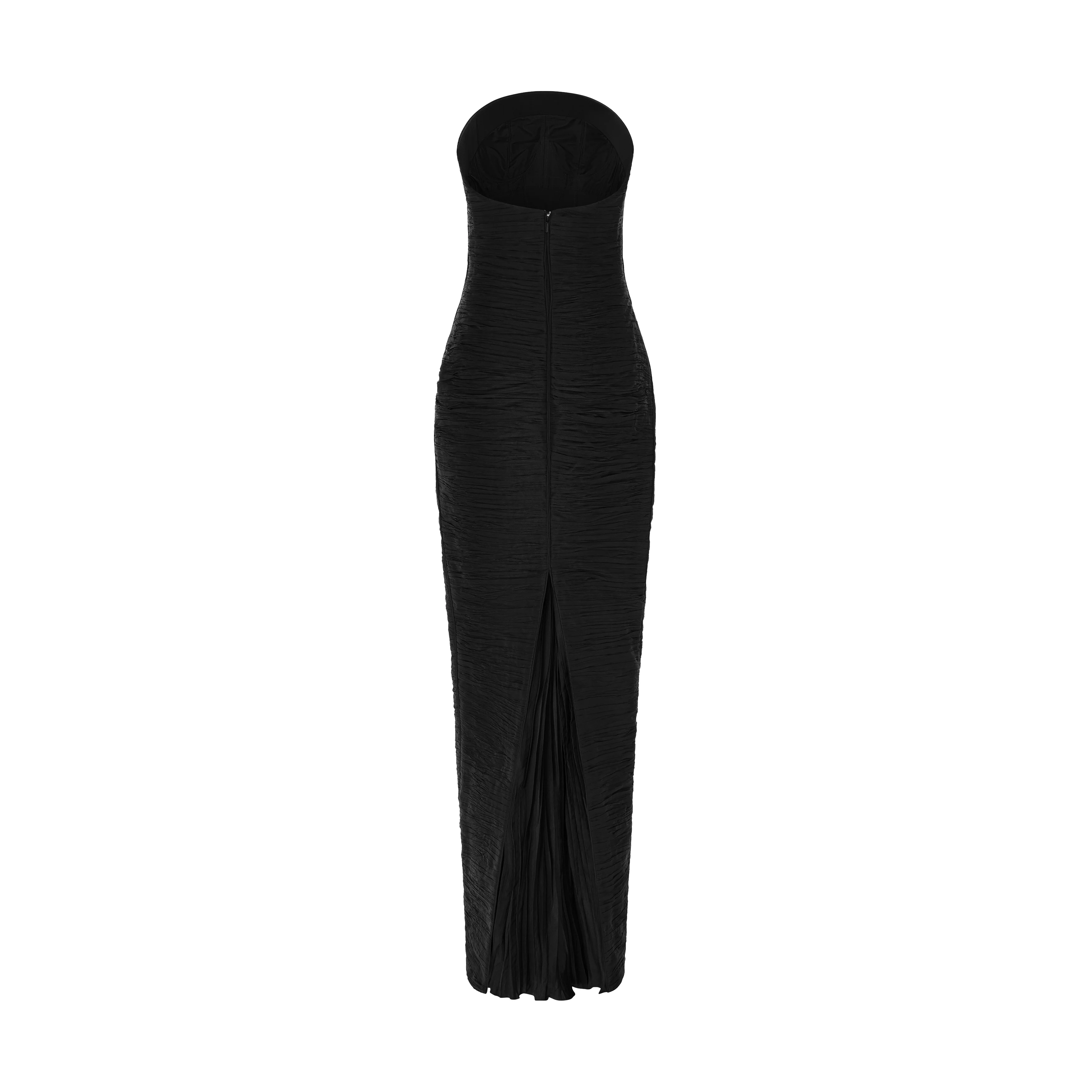 STRAPLESS PLEATED STRAIGHT GOWN - Image 8