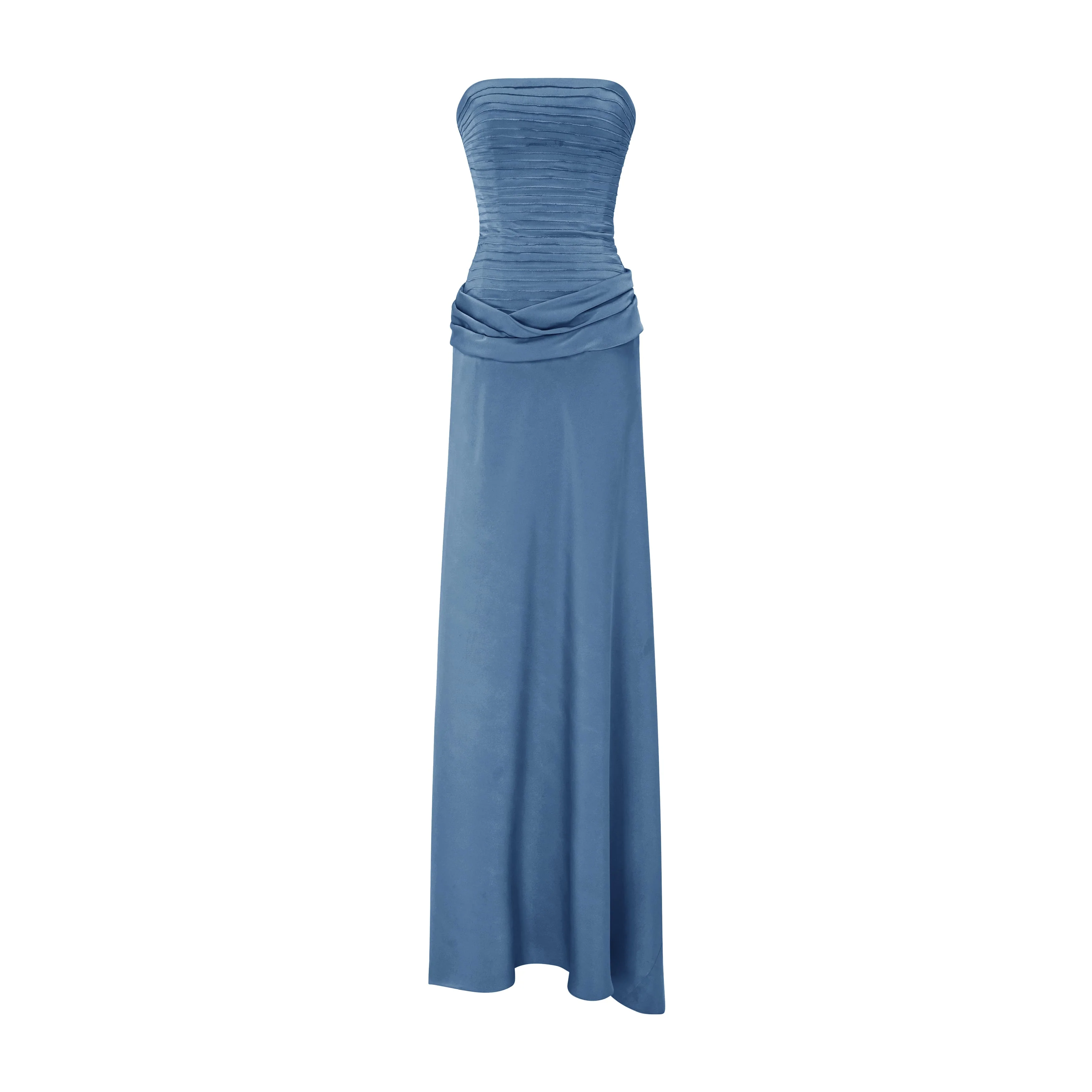 Strapless Satin Dress - Image 11
