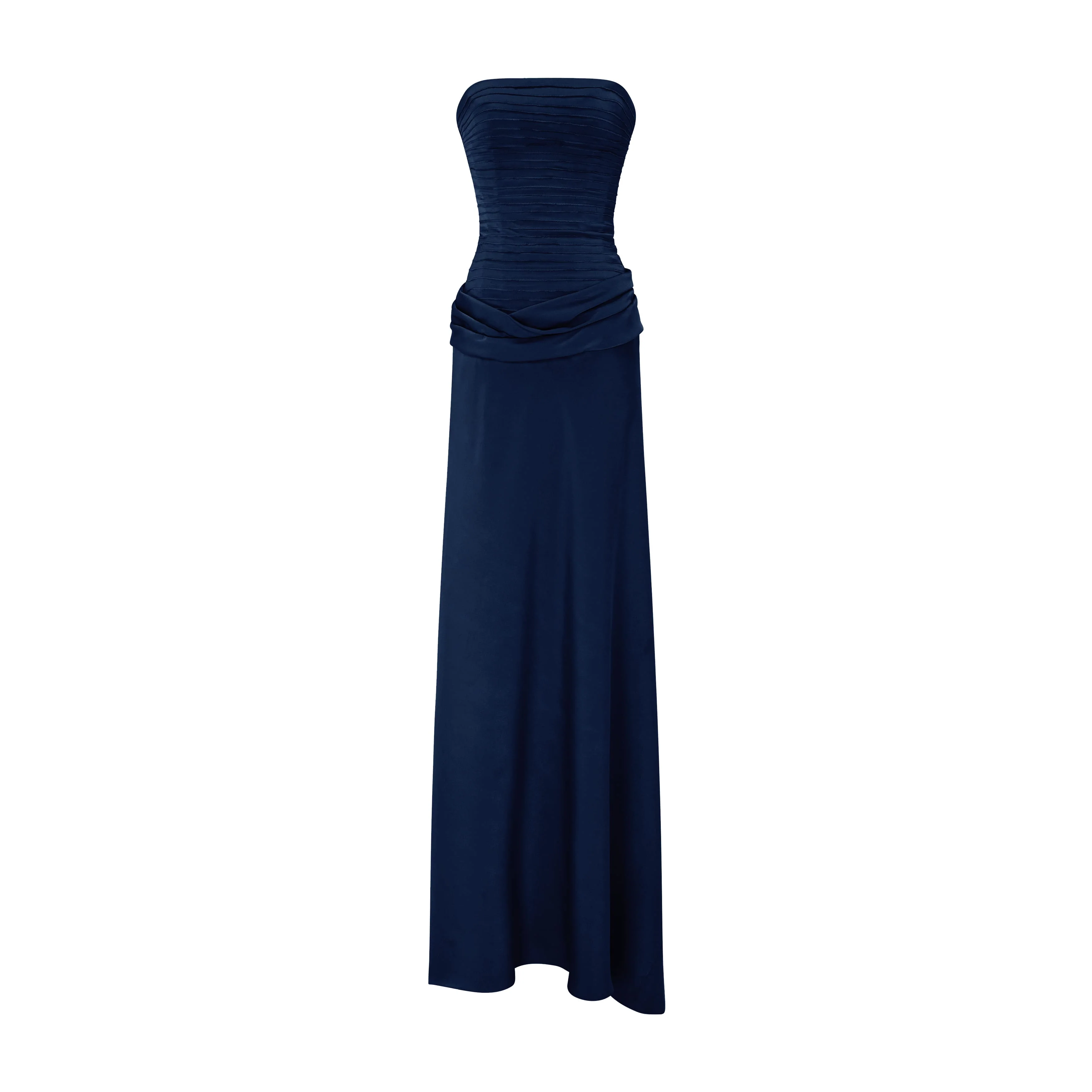Strapless Satin Dress - Image 7