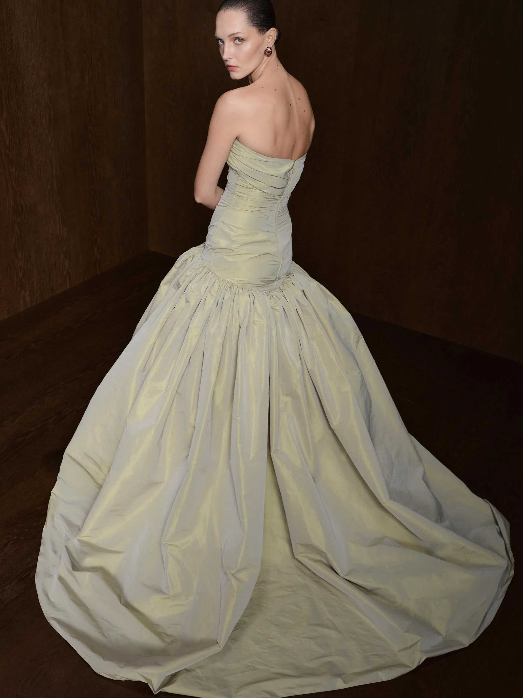 Strapless Taffeta Dress - Image 3