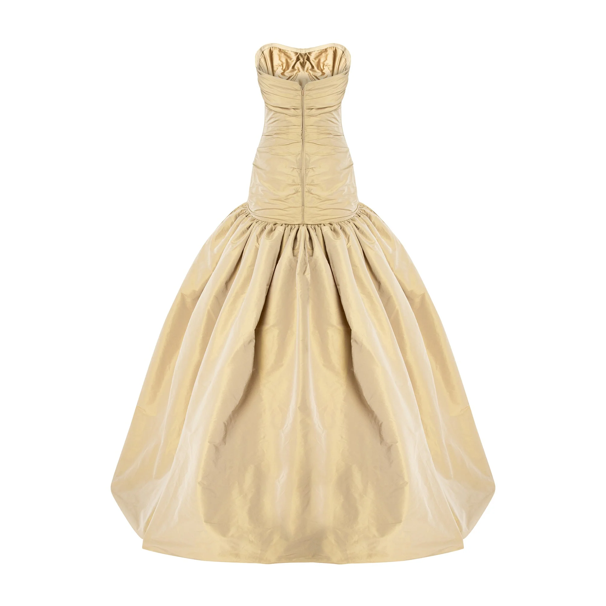 Strapless Taffeta Dress - Image 4